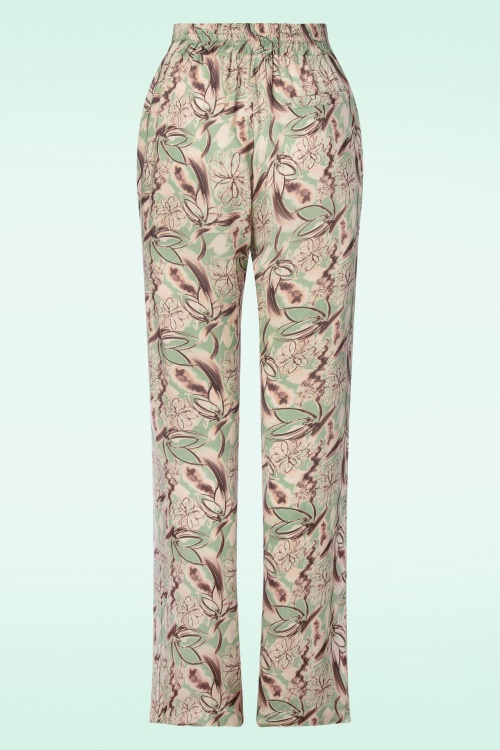 20to - Fiora Floral Pants in Soft Green 2
