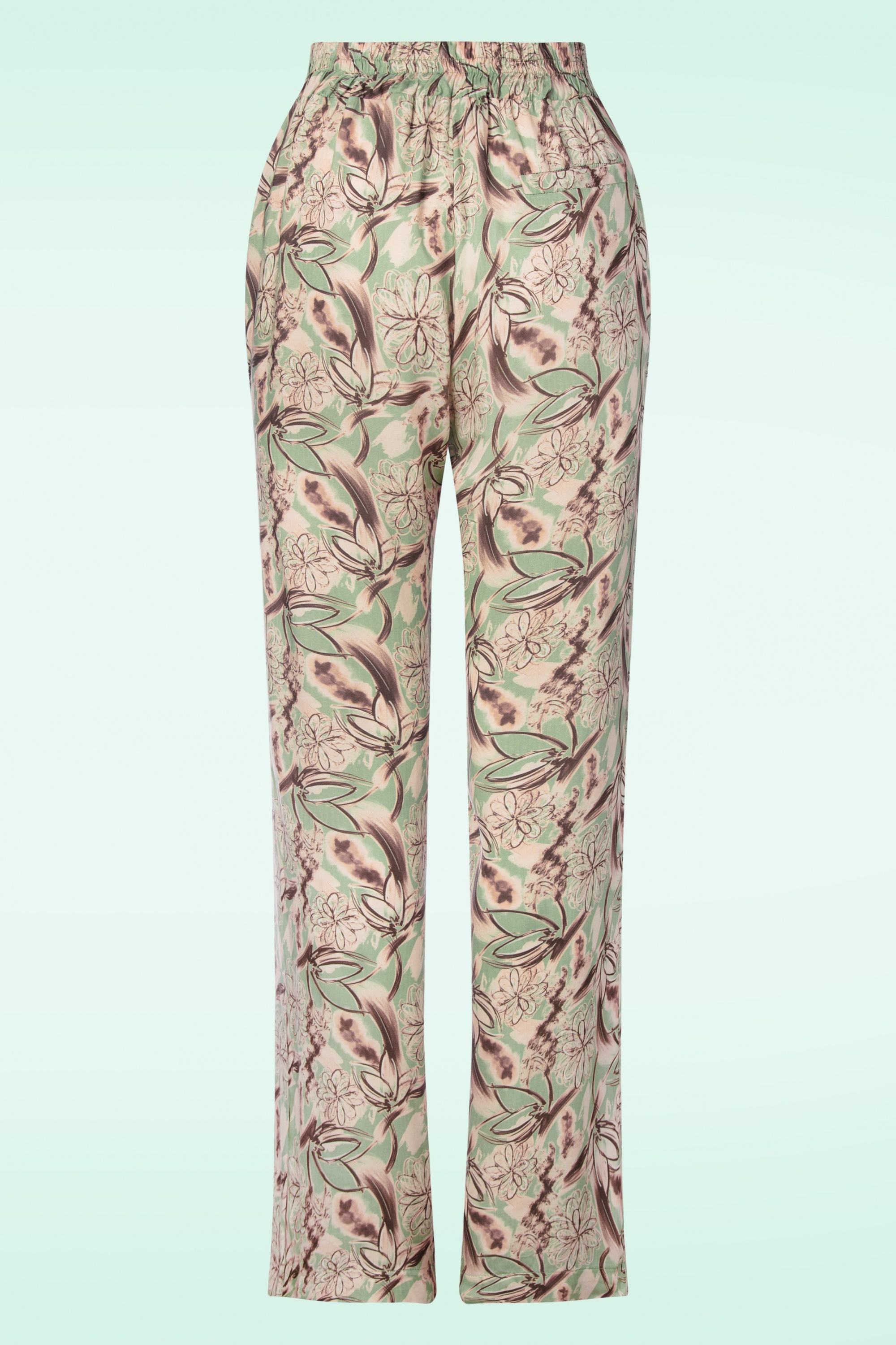 20to - Fiora Floral broek in zacht groen 2