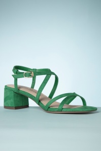 Tamaris - Holly Suedine sandalen in groen 3