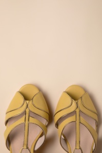 Chelsea Crew - Penelope Peeptoe Pumps in Mustard 4