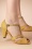 Chelsea Crew - Penelope Peeptoe Pumps in Mustard