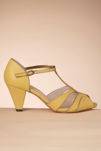 Chelsea Crew - Penelope Peeptoe Pumps in Mustard 5