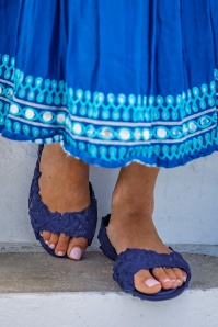 Sunies - Flexi Butterfly Flipflop Sandals in Blue