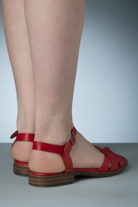 Miz Mooz - Demure Sandals in Scarlet Red 2