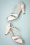 Chelsea Crew - Penelope Peeptoe Pumps Années 40 en Blanc Os 3