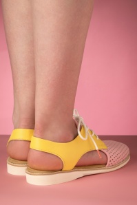 Rollie - Derby Slingback Punch Shoes in Pink Lemonade 6