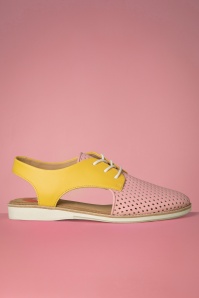 Rollie - Derby Slingback Punch Shoes in Pink Lemonade 4