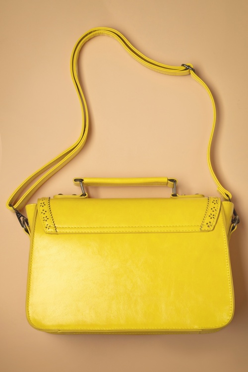 Banned Retro - Scandal Handbag in Yellow 3