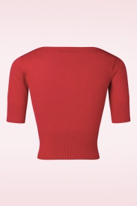 Banned Retro - Verträumter Pullover in Rot 4