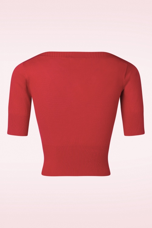 Banned Retro - Dreamy trui in rood 4