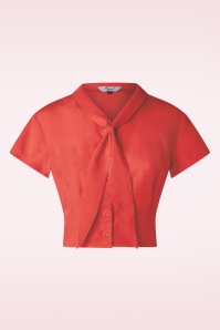 Banned Retro - Summer Ahoy Blouse in Red