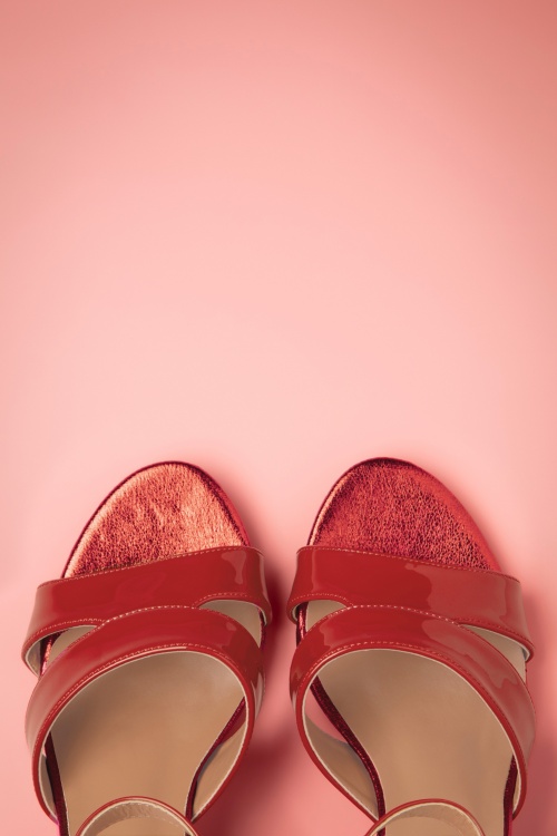 Poti Pati - Dorothy sandalen in rood 2