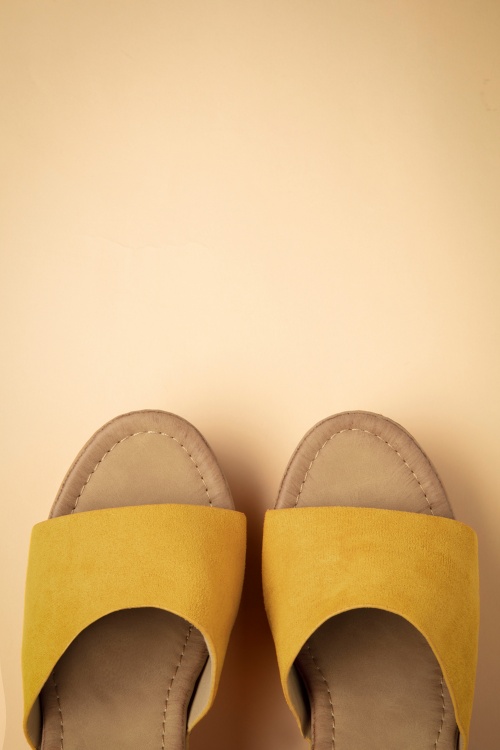 Poti Pati - Savannah Clog Sandals in Mustard Yellow 2