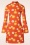 Vintage Chic for Topvintage - Izzy Flower Dress in Orange