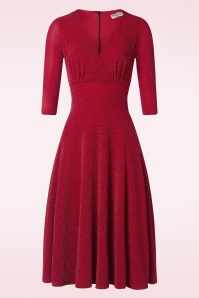 Vintage Chic for Topvintage - Gloria Glitter Swing Kleid in Rot