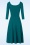 Vintage Chic for Topvintage - Cara Swing Kleid in Teal 2