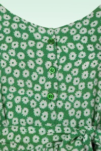 Pretty Vacant - Finola madeliefjes jurk in groen 3