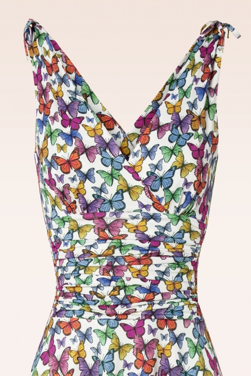 Vintage Chic for Topvintage - Grecian Butterfly Dress en Multi 3