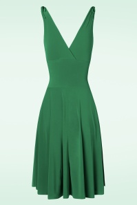 Vintage Chic for Topvintage - Grecian jurk in smaragdgroen 2