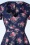 Vintage Chic for Topvintage - Trinny Floral Swing Dress in Navy 3