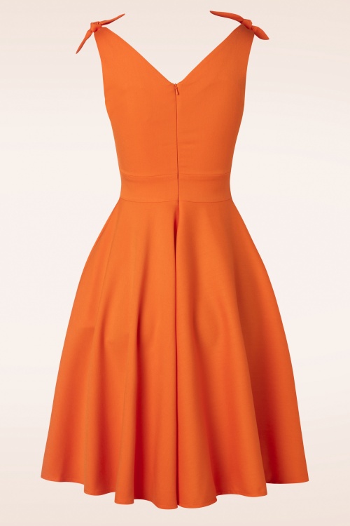 Glamour Bunny - The Harper Swing Kleid in Orange 6