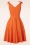 Glamour Bunny - The Harper Swing Dress en Orange 6