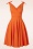 Glamour Bunny - The Harper Swing Dress en Orange 4