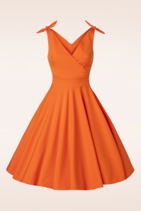 Glamour Bunny - The Harper swingjurk in oranje 5