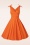 Glamour Bunny - The Harper Swing Dress en Orange 5