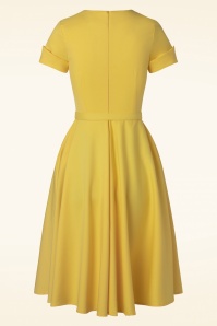 Glamour Bunny - Peggy Swing Dress in Yellow 5