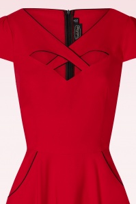Vixen - Connie Swing Dress in Red 4