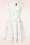 Vixen - Flower Embroidered Swing Dress in White