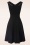Vixen - Marica Herringbone Swing Dress en Noir 3