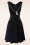 Vixen - Marica Herringbone Swing Dress en Noir