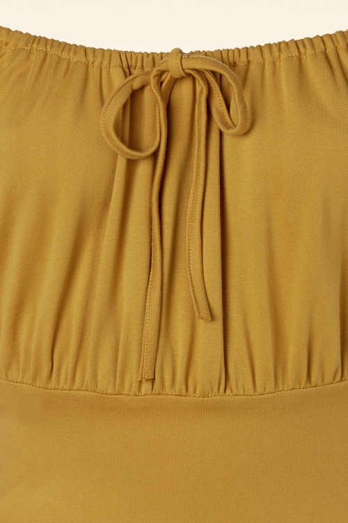 Vixen - Tessy Swing Dress in Mustard Yellow 4