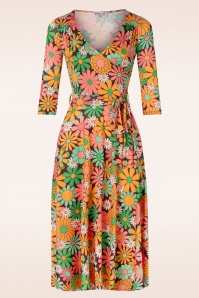 Vintage Chic for Topvintage - Faith Groovy Flower Swing Kleid in Multi