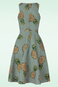 Banned Retro - Pineapple Swing Dress in Green 3