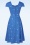 Banned Retro - Daisy Spot Swing Dress en Bleu 3