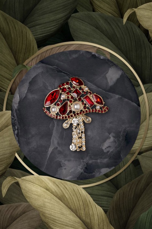 Erstwilder - Le Peacock Royal Stone Set Crystal Brooch