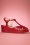 B.A.I.T. - Kira Wedge Sandals en Rouge 2