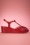 B.A.I.T. - Kira sleehak sandalen in rood 3