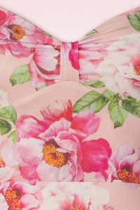 Vintage Chic for Topvintage - Freya Floral Swing Kleid in Pink 3