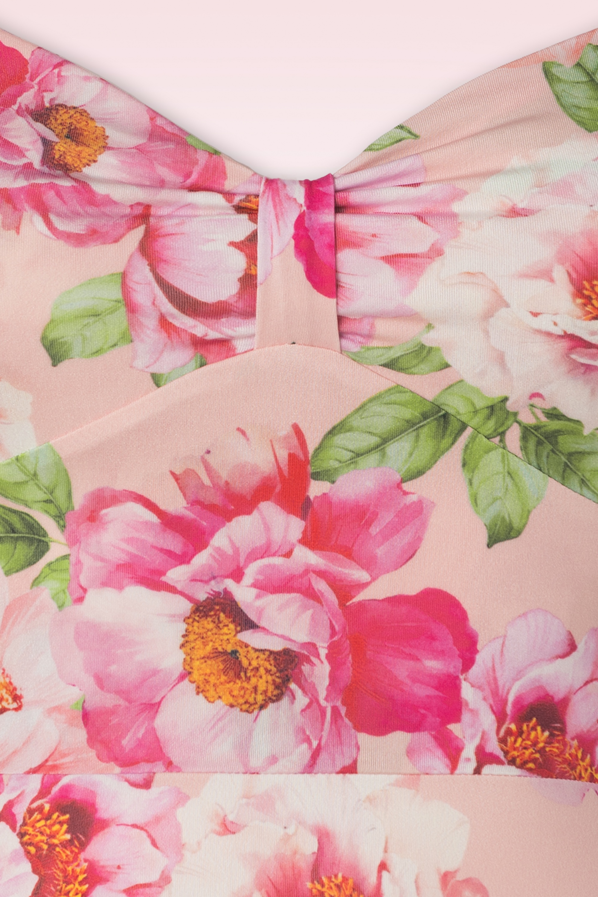 Vintage Chic for Topvintage - Freya floral swingjurk in roze 3