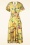 Vintage Chic for Topvintage - Irene Birds swing jurk in geel