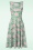 Vintage Chic for Topvintage - Riley flower swing jurk in groen
