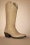 La Pintura - Gabriela Leather Western Boots in Dark Ivory 3