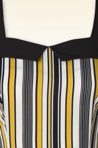 Banned Retro - Stripe and Sail Jumpsuit in Yellow 3