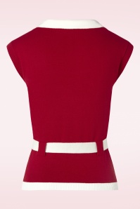 Collectif Clothing - Norma Jumper in Red 2