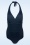  - Halter Shaping Swimsuit in Navy Blue 2