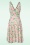 Vintage Chic for Topvintage - Grecian floral swing jurk in mint en roze 2